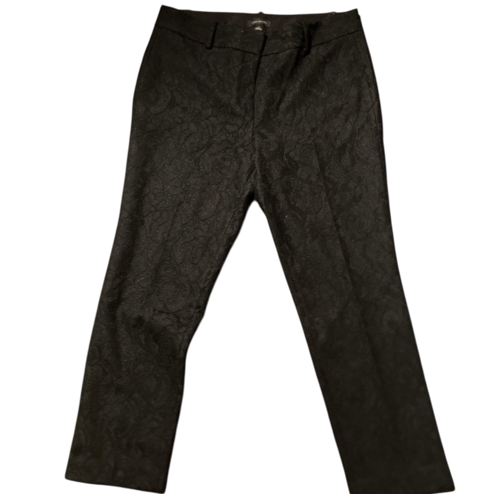 tailored laced covered forever party pant! poly,rayon and cotton blend.flawless